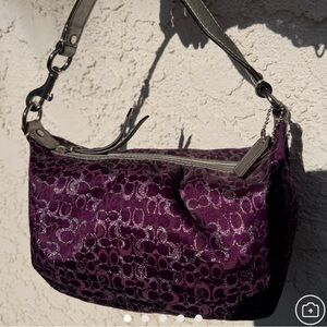 Purple rare coach bag